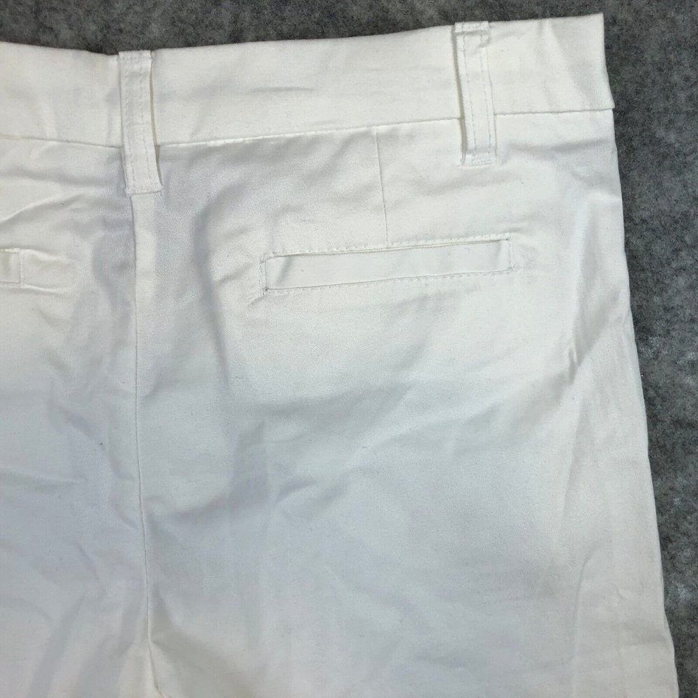 New York Co Shorts 6 28 White Mid Rise Bermuda Chino Work Casual Uniform Solid - Picture 7 of 9